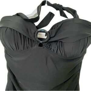 Jaclyn Smith NWOT One Piece Bathing Suit Size 14 - Slimming Black